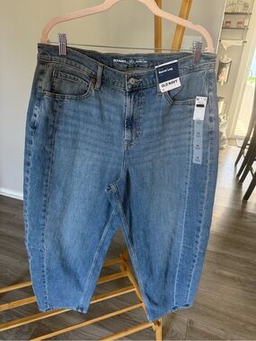 Old Navy Women's Light Blue Barrel Leg Jeans - Relaxed Fit